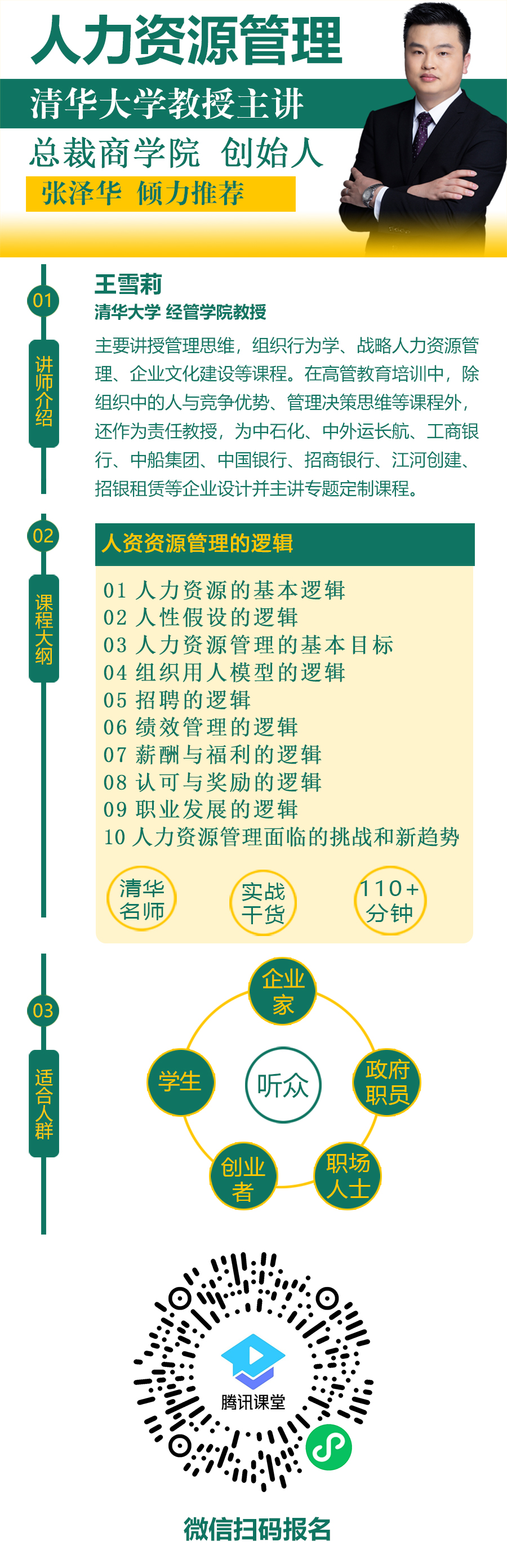 人力资源管理的逻辑|用人模型|招人逻辑|绩效管理|MBA|清华名师